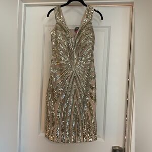 Vince Camuto art deco sequin sheath dress - excellent condition.